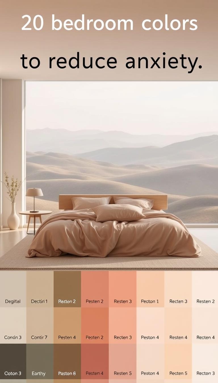20 bedroom colors to reduce anxiety