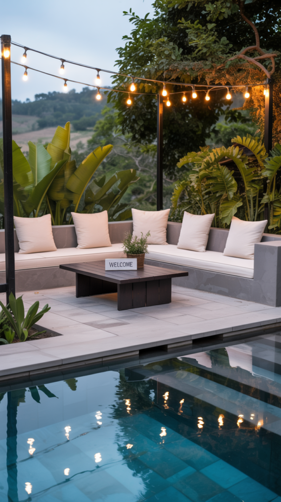 lighting ideas for your poolside patio