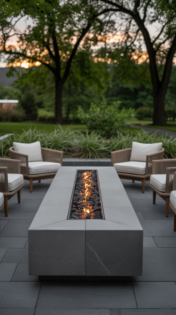 outdoor fireplace design
