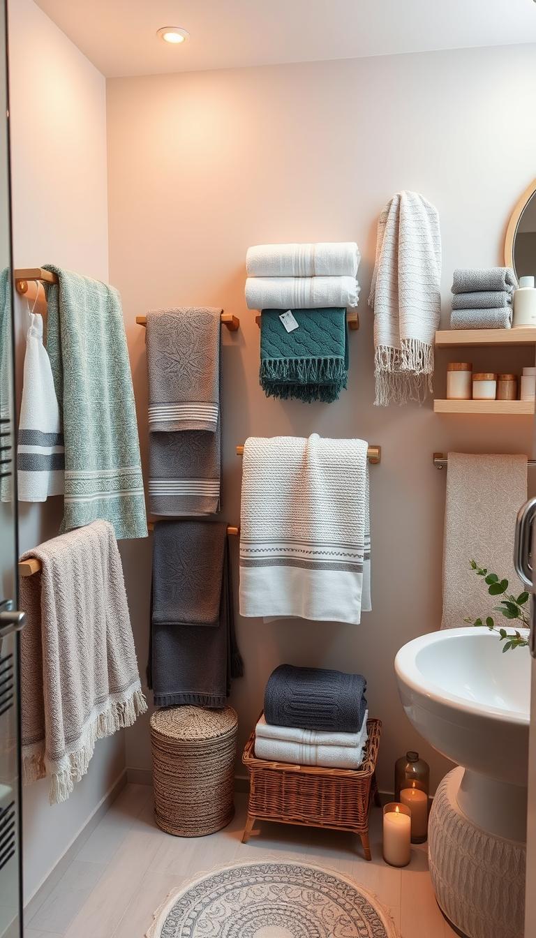 bathroom towel decor ideas