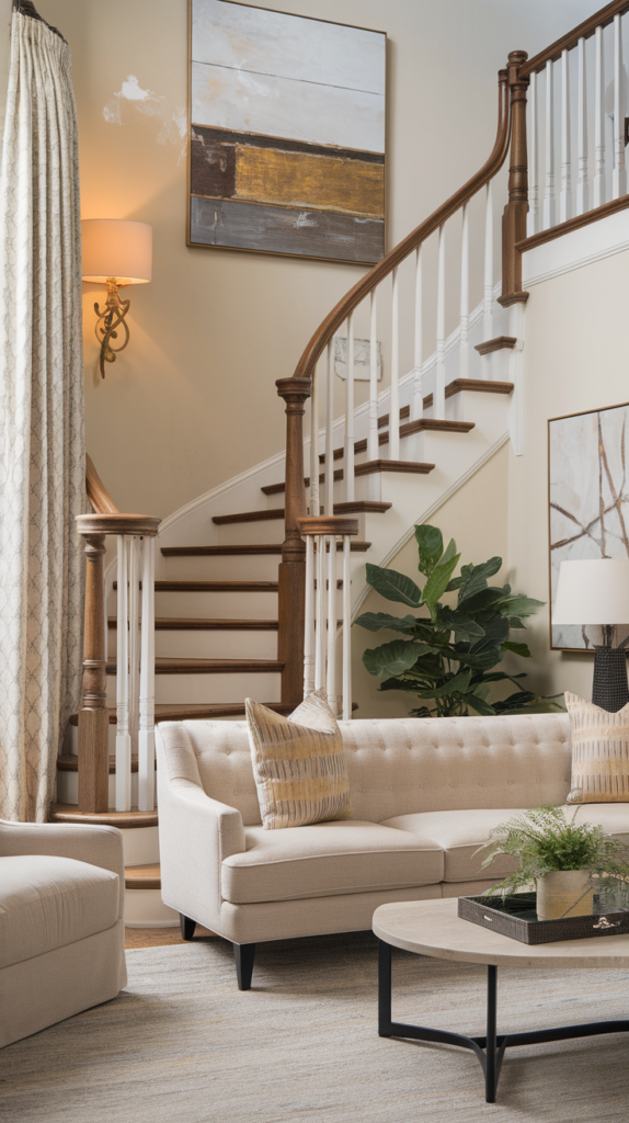stylish staircase ideas for living rooms