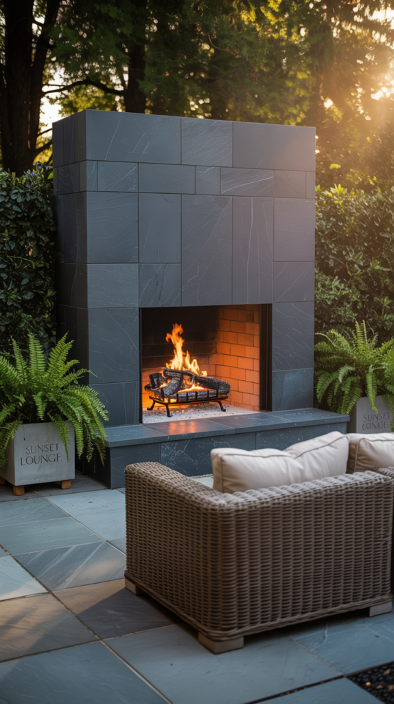 backyard fireplace inspiration