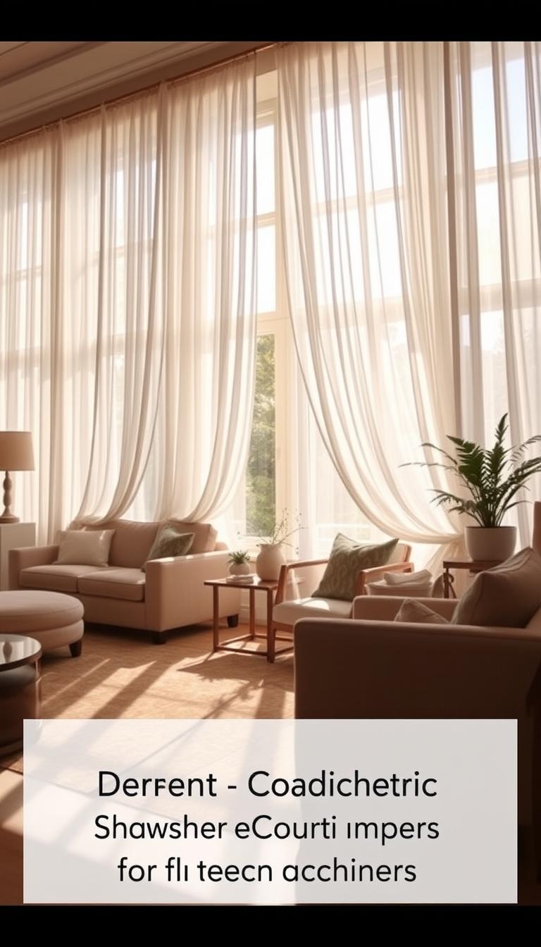sheer curtain ideas for living room
