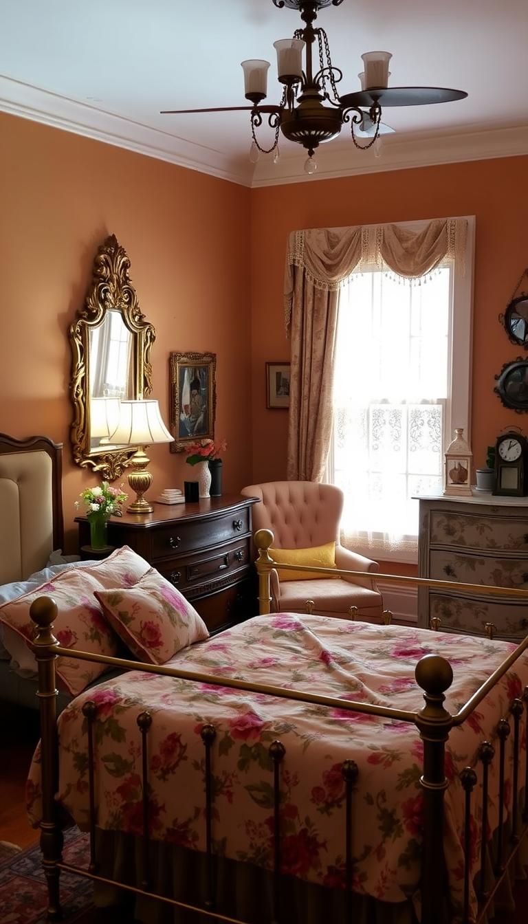 vintage guest room decor